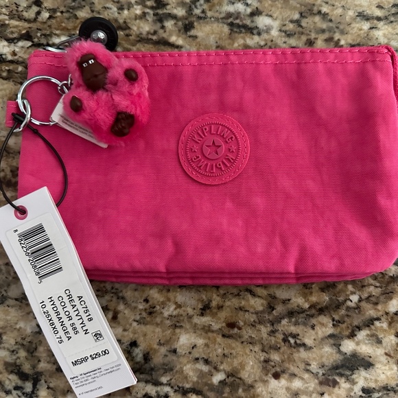 Kipling Accessories - Kipling Large Creativity Pouch Hydrangea Pink NWT